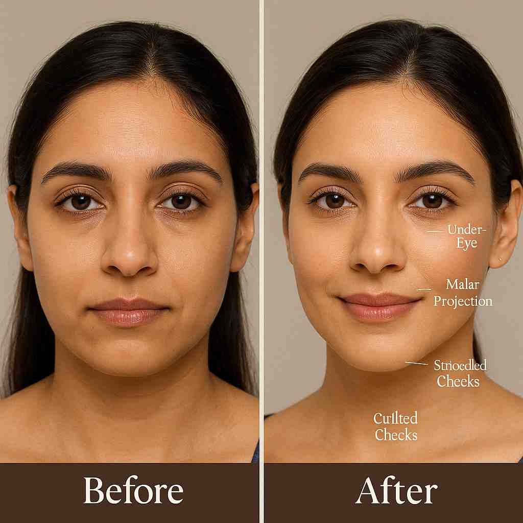Doctor administering dermal fillers in Delhi for anti-aging results