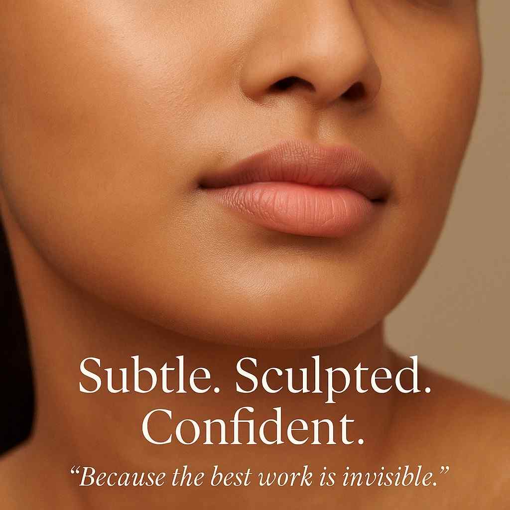 Subtle, refined lip filler procedure by experienced facial aesthetics expert