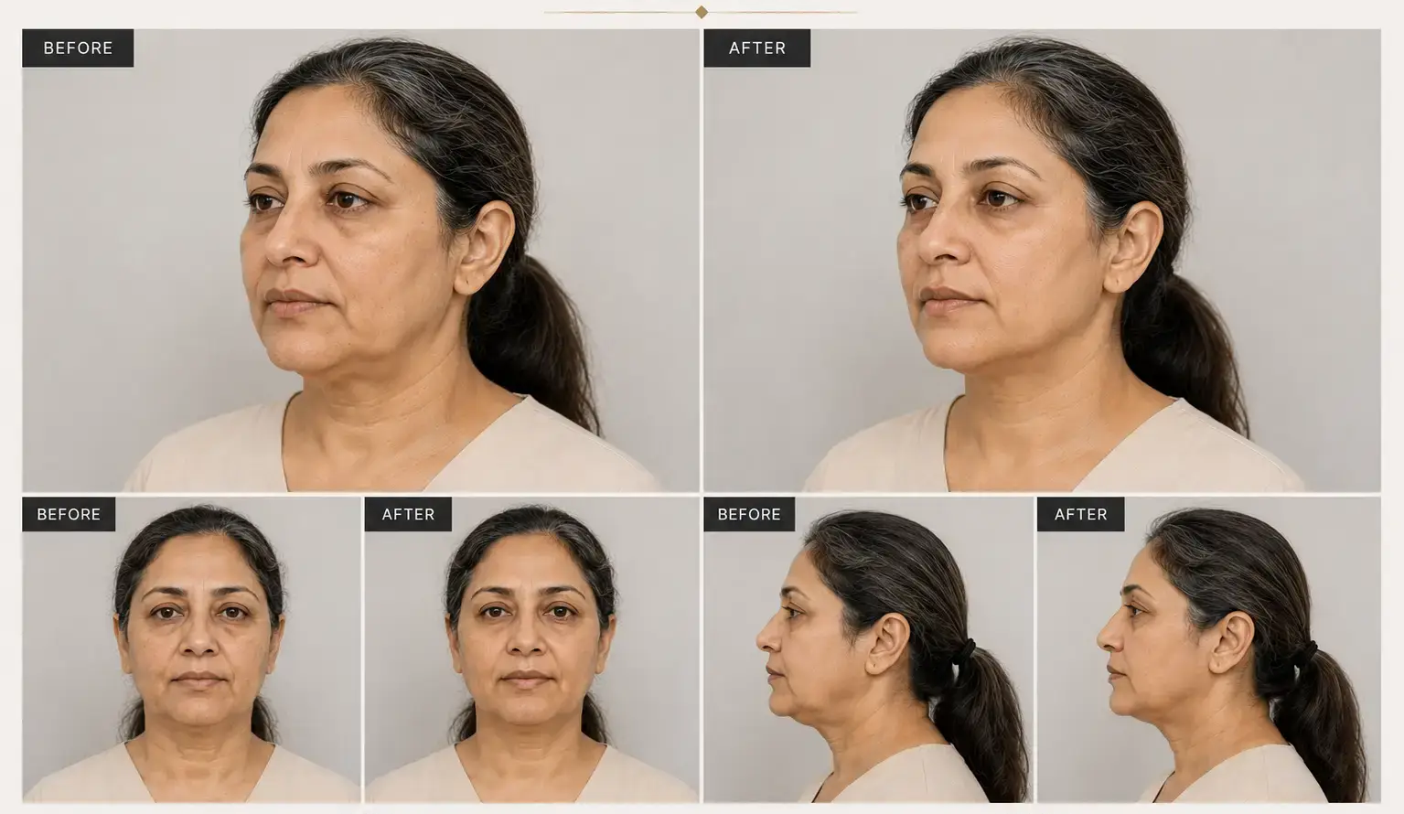 Patient case 3 before and after treatment
